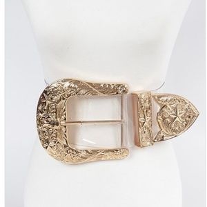 COPY - Clear Jumbo Buckle Belt